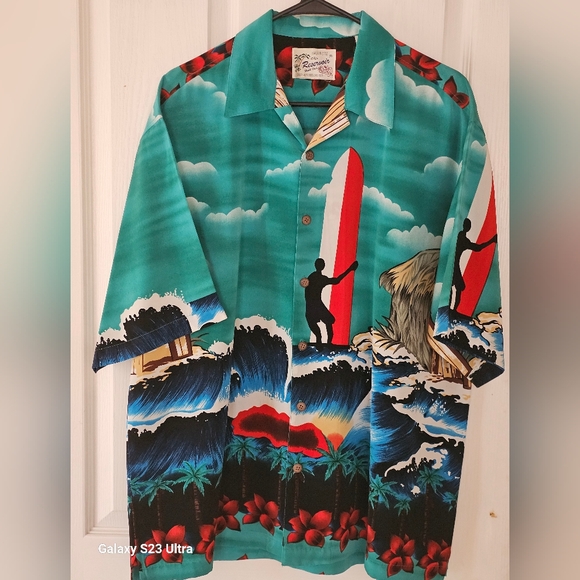 Vintage reservoir world wide Hawaiian style size lg. - Picture 3 of 4